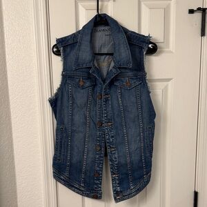 Blank NYC Blue Denim Vest
